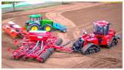 Image of a remote-controlled scale model farm tractor