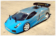 Image of a remote-controlled scale model police car